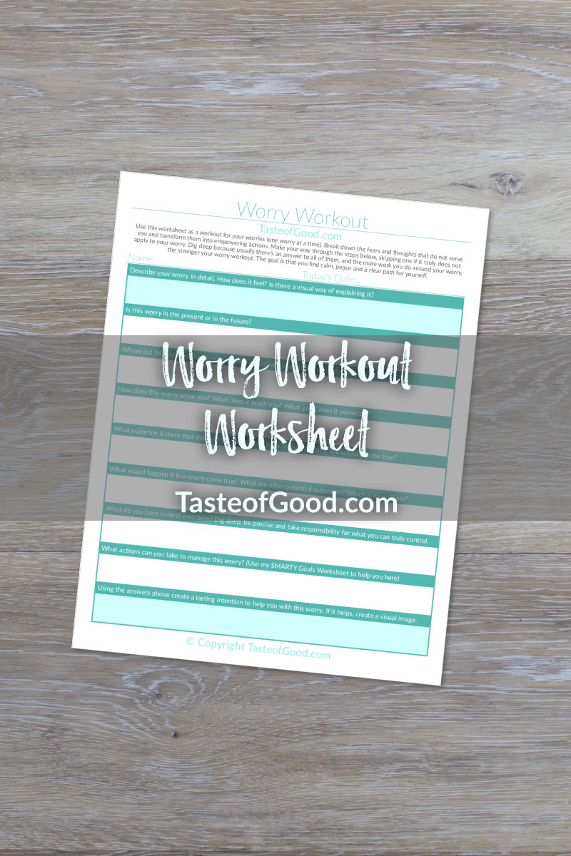 Worry Workout Worksheet