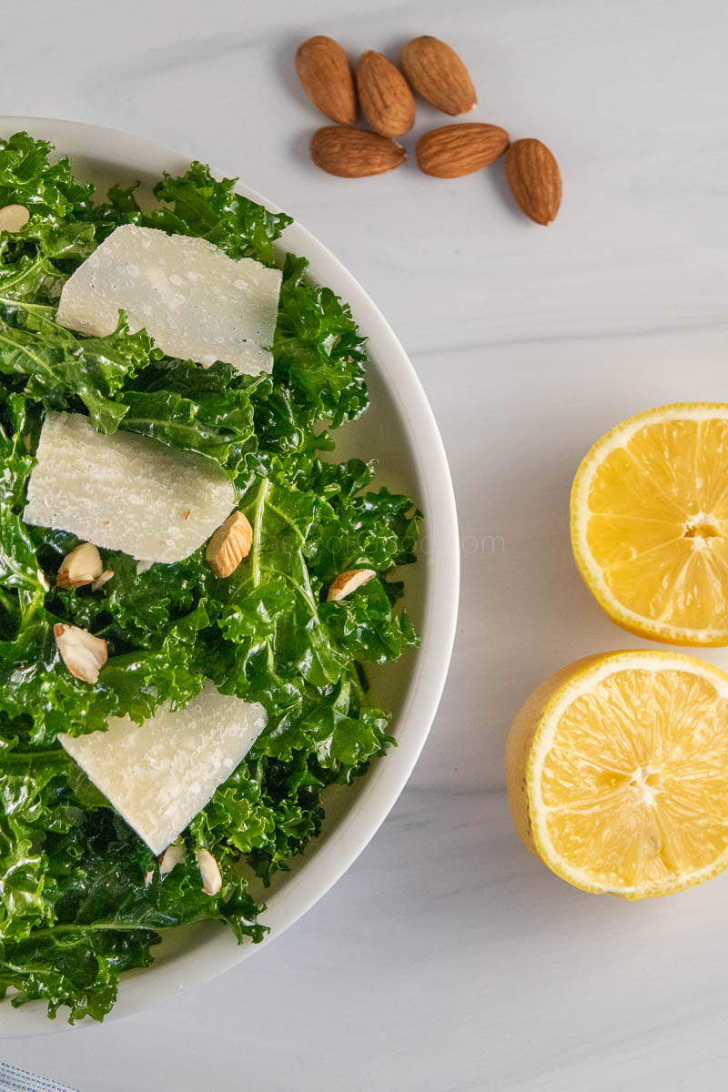 lemon kale Salad a healthy recipe from taste of good