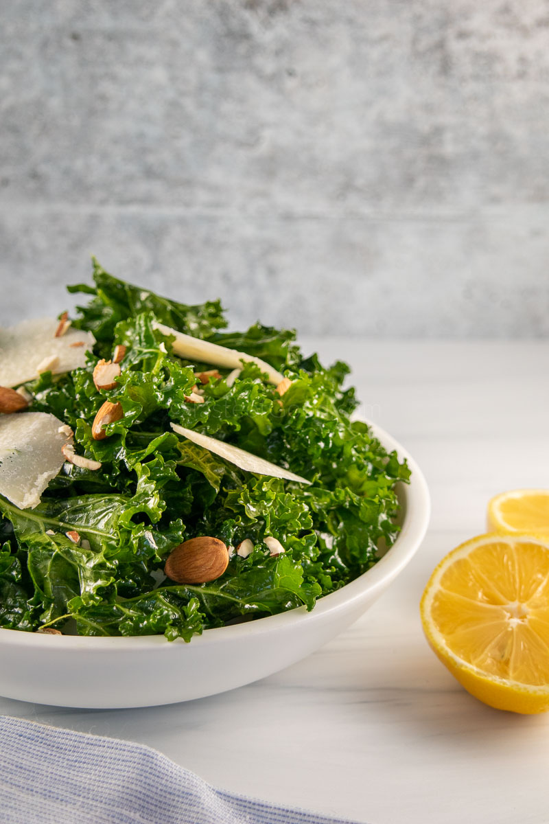 Kale Salad with Lemon Olive Oil dressing